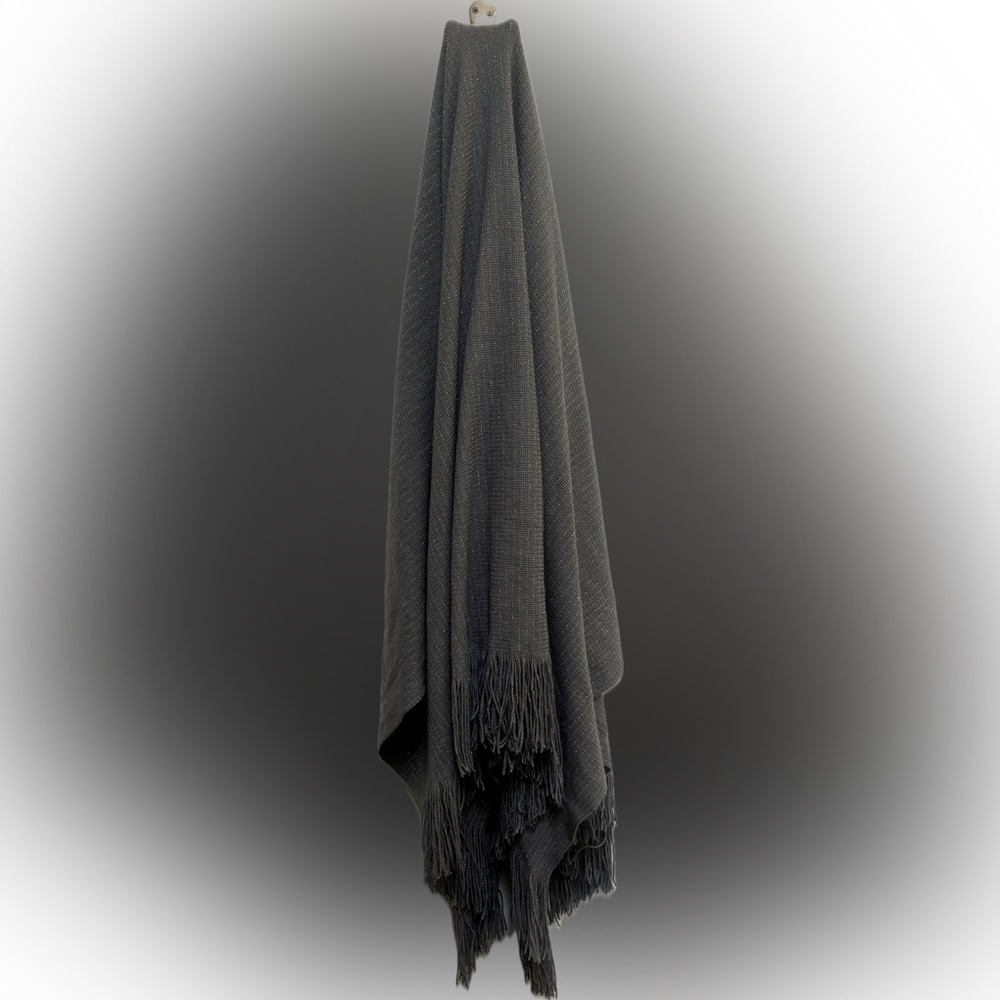 NWOT OFSM grey and silver scarf.